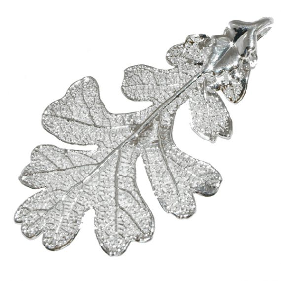 Oak Silver Pendant