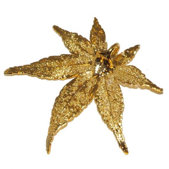 Japanese Maple Gold Pendant