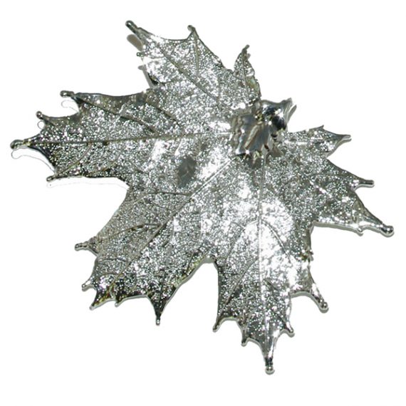 Canadian Maple Silver Pendant