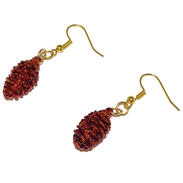 Alder Cone Copper Earrings